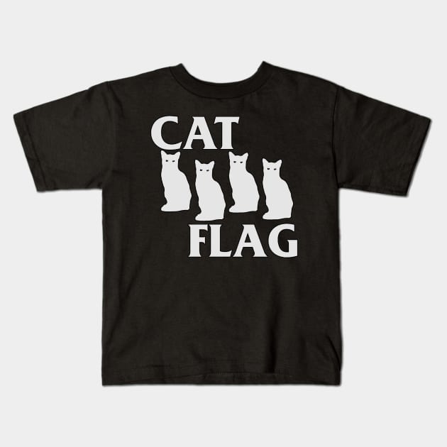 Black Cat Kids T-Shirt by darklordpug